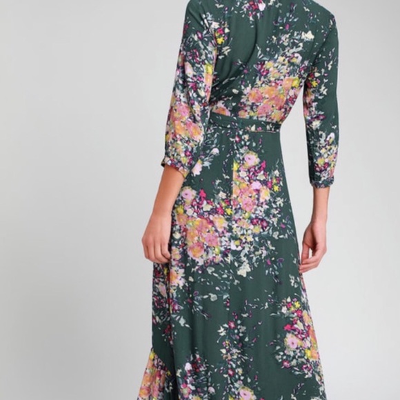 Lovestitch Calliope Maxi Dress in Green Floral - Picture 4 of 6
